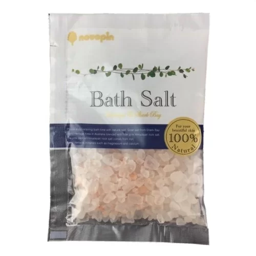 Соль для ванны Kokubo Bath Salt Novopin Natural Salt розовая 50г в магазине milli.com.ru