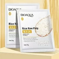Маска для лица Bioaqua BQY93752 омолаживающая с экстрактом риса 