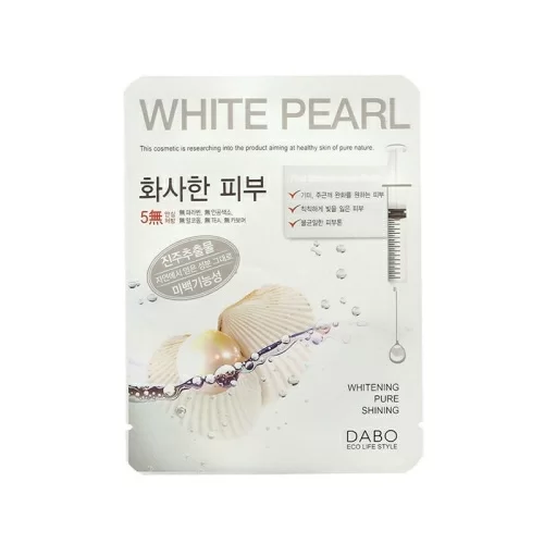 Тканевая маска Dabo отбеливающая White Pearl 23г в магазине milli.com.ru