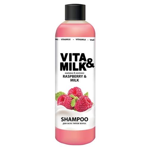 Шампунь Vita&Milk Малина и Молоко 500мл в магазине milli.com.ru
