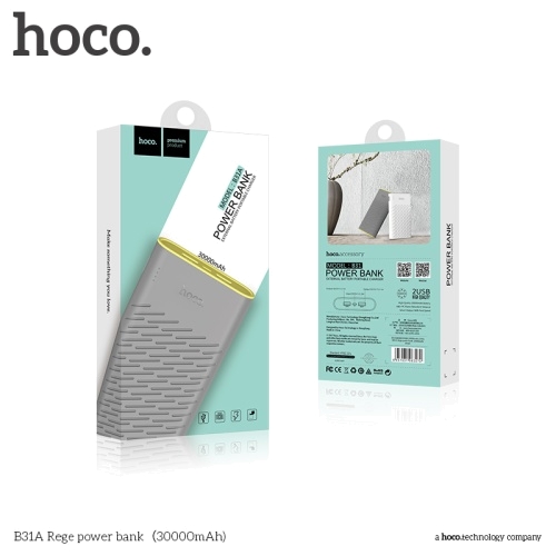 Портативный аккумулятор Hoco B31A 30000 mAh серый в магазине milli.com.ru фото 4