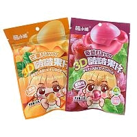 Конфеты жевательные Sour Xiaomei Peelable Fudge в ассортименте 25г 