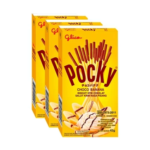 Бисквитные палочки Pocky Choco Banana 42г в магазине milli.com.ru