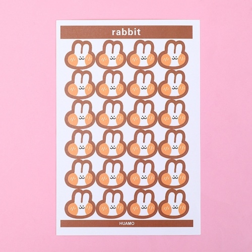 Стикеры наклейки Milli Зайка Кролик 24шт в магазине milli.com.ru фото 4