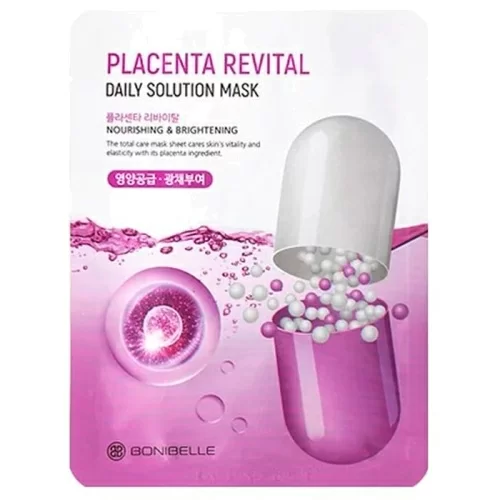 Тканевая маска для лица Bonibelle Placenta Revital Daily Solution в магазине milli.com.ru