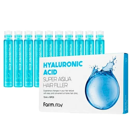 Филлер для волос Farm Stay Hyaluronic Acid Super Aqua 13мл в магазине milli.com.ru