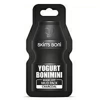 Глиняная маска для лица Skin's Boni Yogurt BoniMini Charcoal 15мл 