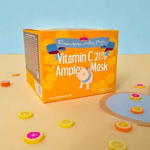 Маска для лица Elizavecca Milky Piggy Vitamin C 21% Ample Mask в магазине milli.com.ru