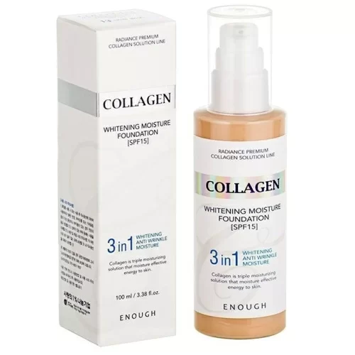 Тональная основа Enough Collagen Whitening Moisture SPF15 №21 в магазине milli.com.ru