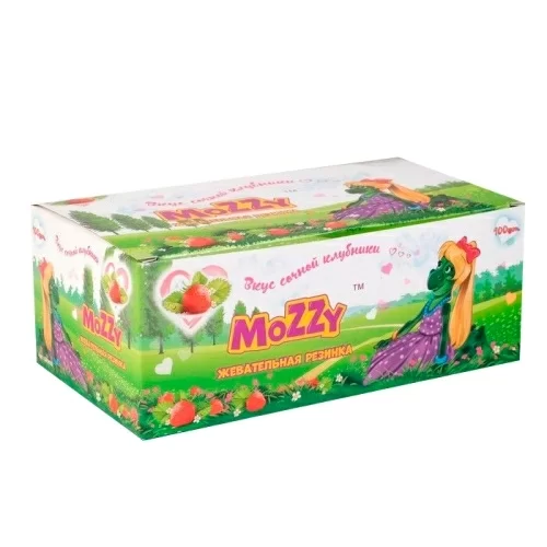 Жевательная резинка Mozzy Клубника 3,5г в магазине milli.com.ru