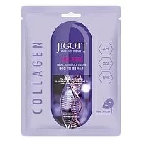 Ампульная маска для лица Jigott Collagen Real 