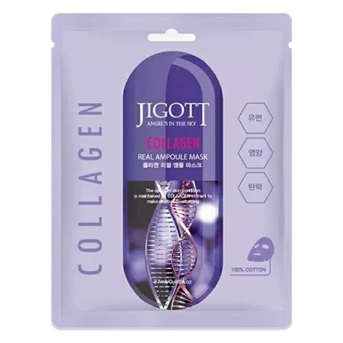 Ампульная маска для лица Jigott Collagen Real в магазине milli.com.ru