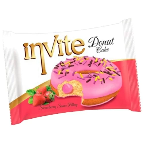Пончик Invite Donut Strawberry  в магазине milli.com.ru