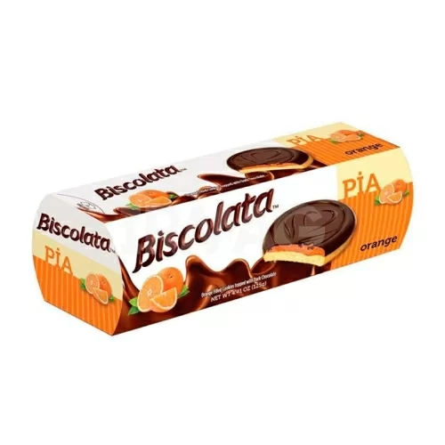 Печенье Biscolata Pia Kek с апельсиновой начинкой 100г в магазине milli.com.ru