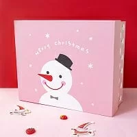 Коробка подарочная Milli Merry Christmas Snowman 26x21 