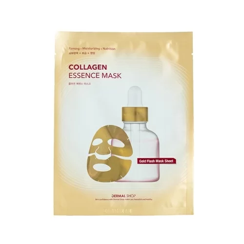 Фольгированная маска для лица Dermal Коллагеновая с аденозином и пептидами в магазине milli.com.ru