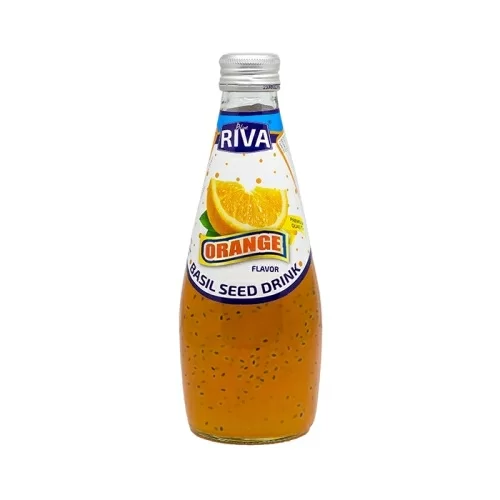 Напиток Blue Riva с семенами базилика вкус апельсина 290мл в магазине milli.com.ru