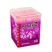 Палочки ватные косметические Maneki Sakura 150шт 