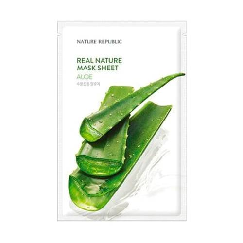 Маска для лица Nature Republic Real Nature Aloe в магазине milli.com.ru