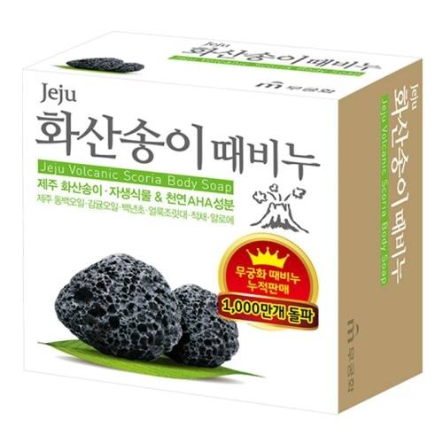 Скраб-мыло Mukunghwa Jeju для тела с вулканической солью 100г в магазине milli.com.ru