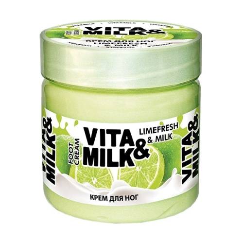 Крем для ног Vita&Milk Лайм и молоко 150мл в магазине milli.com.ru