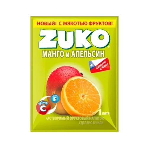 Растворимый напиток Zuko Манго и апельсин в магазине milli.com.ru