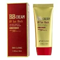 Солнцезащитный BB крем 3W Clinic BB Cream UV Sun Block SPF50+ PA+++ 50мл 
