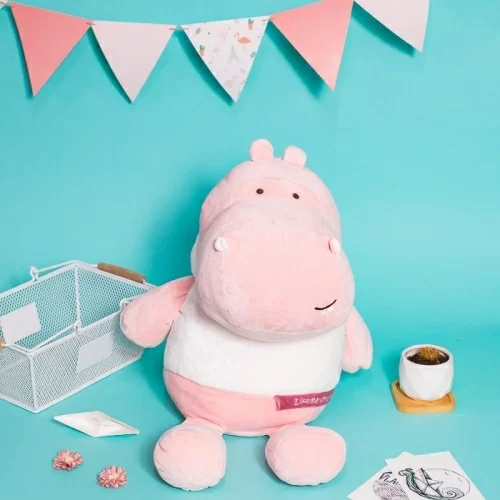 Мягкая игрушка Milli Leyan Hippo 45см розовый в магазине milli.com.ru