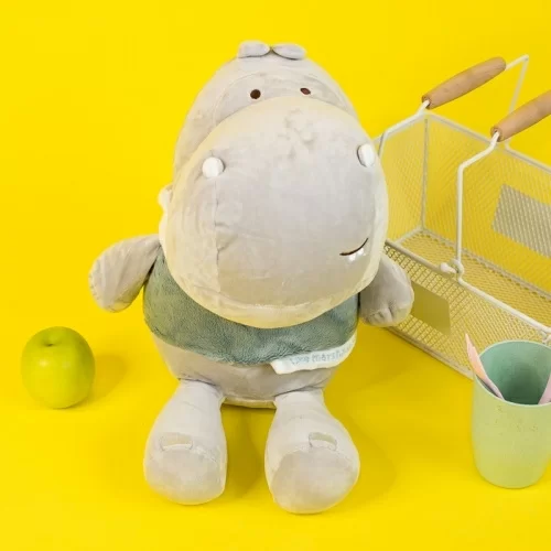 Мягкая игрушка Milli Leyan Hippo 30см серая в магазине milli.com.ru