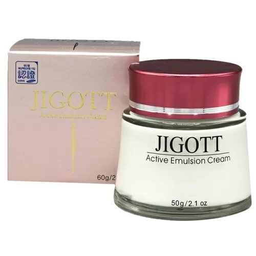 Крем для лица Jigott Activ Emulsion Cream 60мл в магазине milli.com.ru