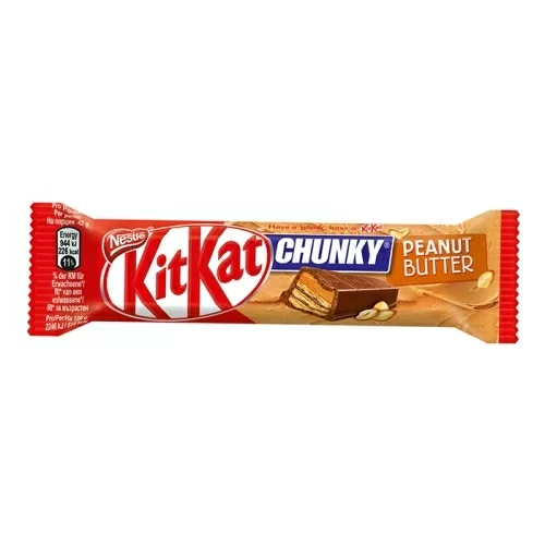 Шоколад KitKat Chunky Peanut Butter с арахисовым маслом 42г в магазине milli.com.ru