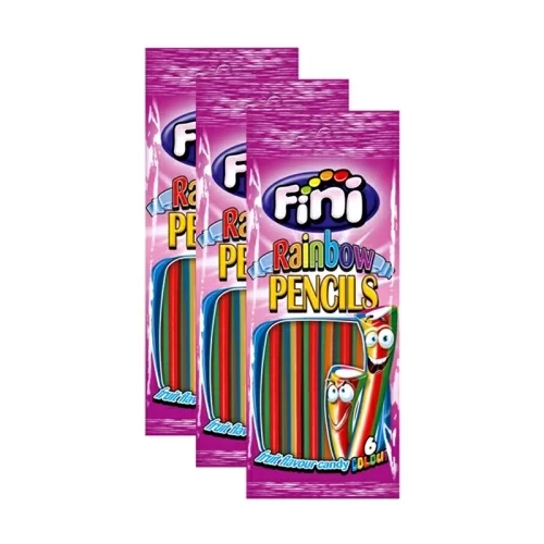 Мармелад Fini rainbow pencils 6 colours 100г в магазине milli.com.ru