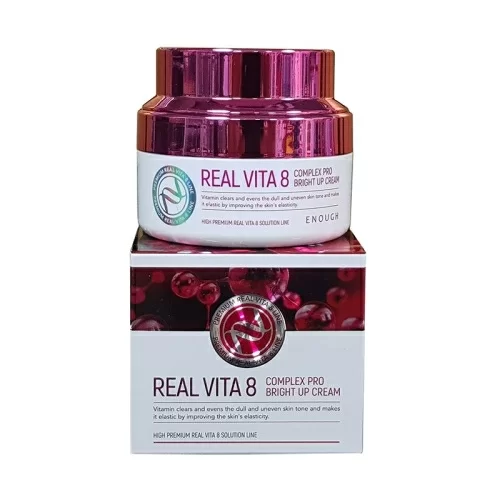 Крем для лица Enough Real Vita 8 Complex Pro Bright Up Cream 50мл  в магазине milli.com.ru