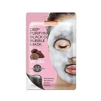 Кислородная маска для лица Purederm Deep Purifying Black O2 Bubble Volcanic 20г 