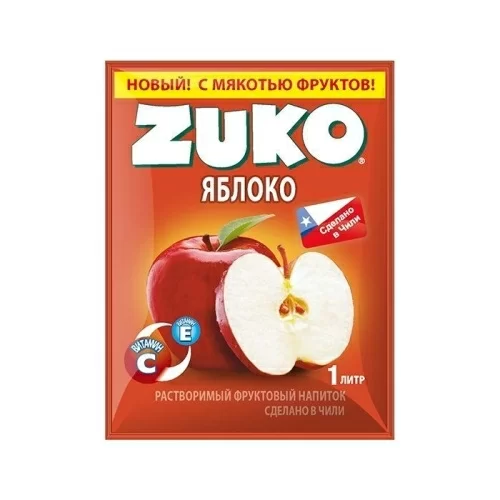 Растворимый напиток Zuko Яблоко в магазине milli.com.ru