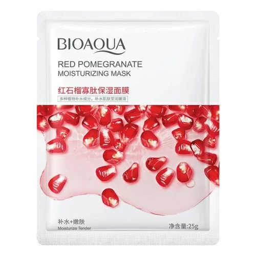 Маска для лица Bioaqua Tender Red Pomegranate BQY74954 в магазине milli.com.ru
