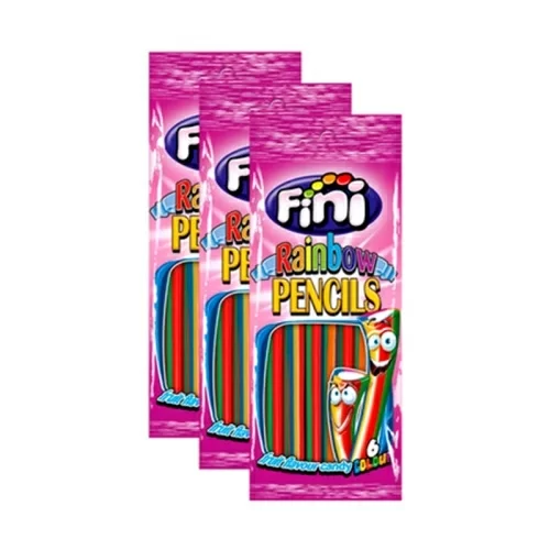 Жевательные конфеты Fini Rainbow Pencils 225г в магазине milli.com.ru