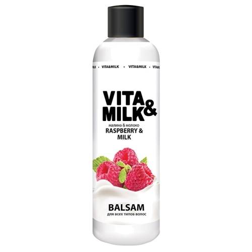 Бальзам для всех типов волос Vita&Milk Малина и Молоко 250 мл  в магазине milli.com.ru