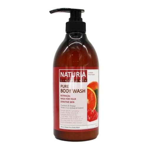 Гель для душа Naturia Pure Body Wash Cranberry&Orange 750мл в магазине milli.com.ru
