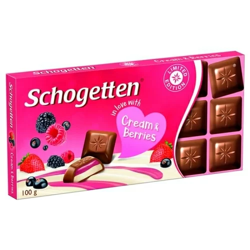 Шоколад Schogetten cream and berries в магазине milli.com.ru