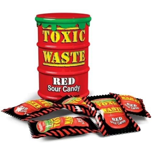Конфеты Toxic Waste Red в магазине milli.com.ru