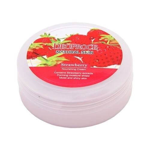 Крем для лица и тела Deoproce Natural Skin Strawberry Nourishing в магазине milli.com.ru