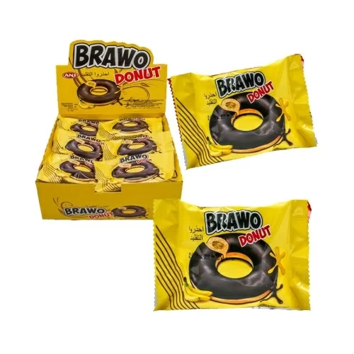 Пончик Brawo Donut банан в шоколадной глазури в магазине milli.com.ru