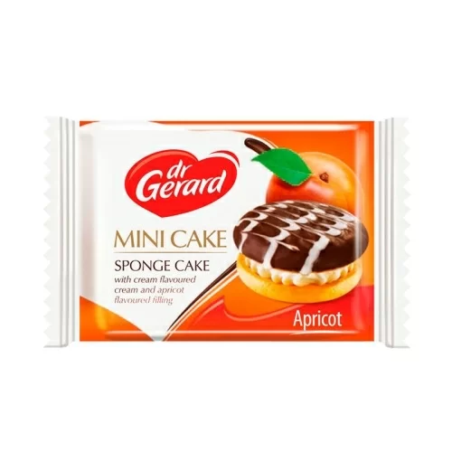Печенье Dr.Gerard Mini Cake с абрикосовой начинкой 27,3г в магазине milli.com.ru