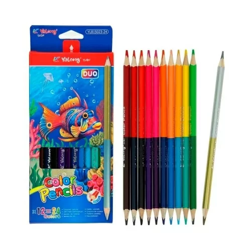 Набор цветных карандашей Yalong 12шт в магазине milli.com.ru