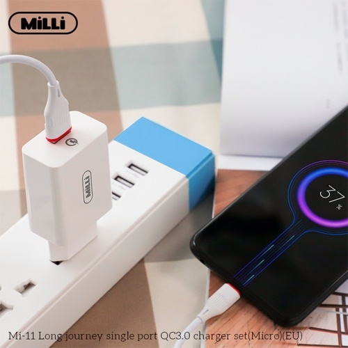 Сетевое зарядное устройство Milli Mi-11 QC3.0 + кабель MicroUSB в магазине milli.com.ru фото 5