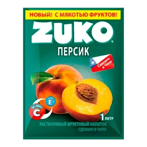 Растворимый напиток Zuko Персик в магазине milli.com.ru