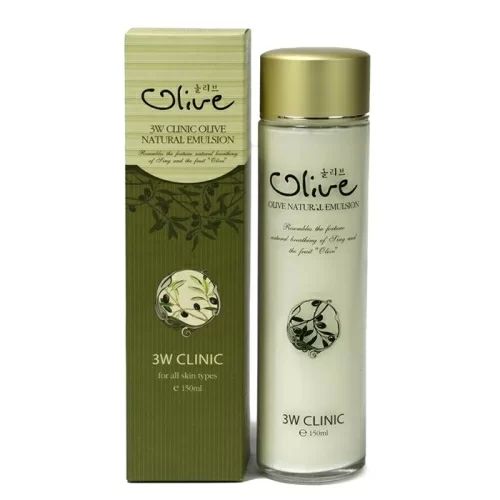 Эмульсия для лица 3W Clinic Olive Natural 150мл в магазине milli.com.ru