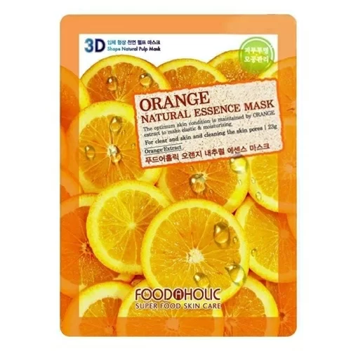 Маска для лица Foodaholic Essence Orange Natural в магазине milli.com.ru