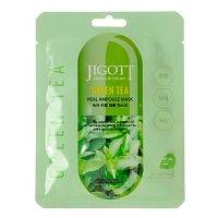 Тканевая маска для лица Jigott Green Tea Ampoule 
